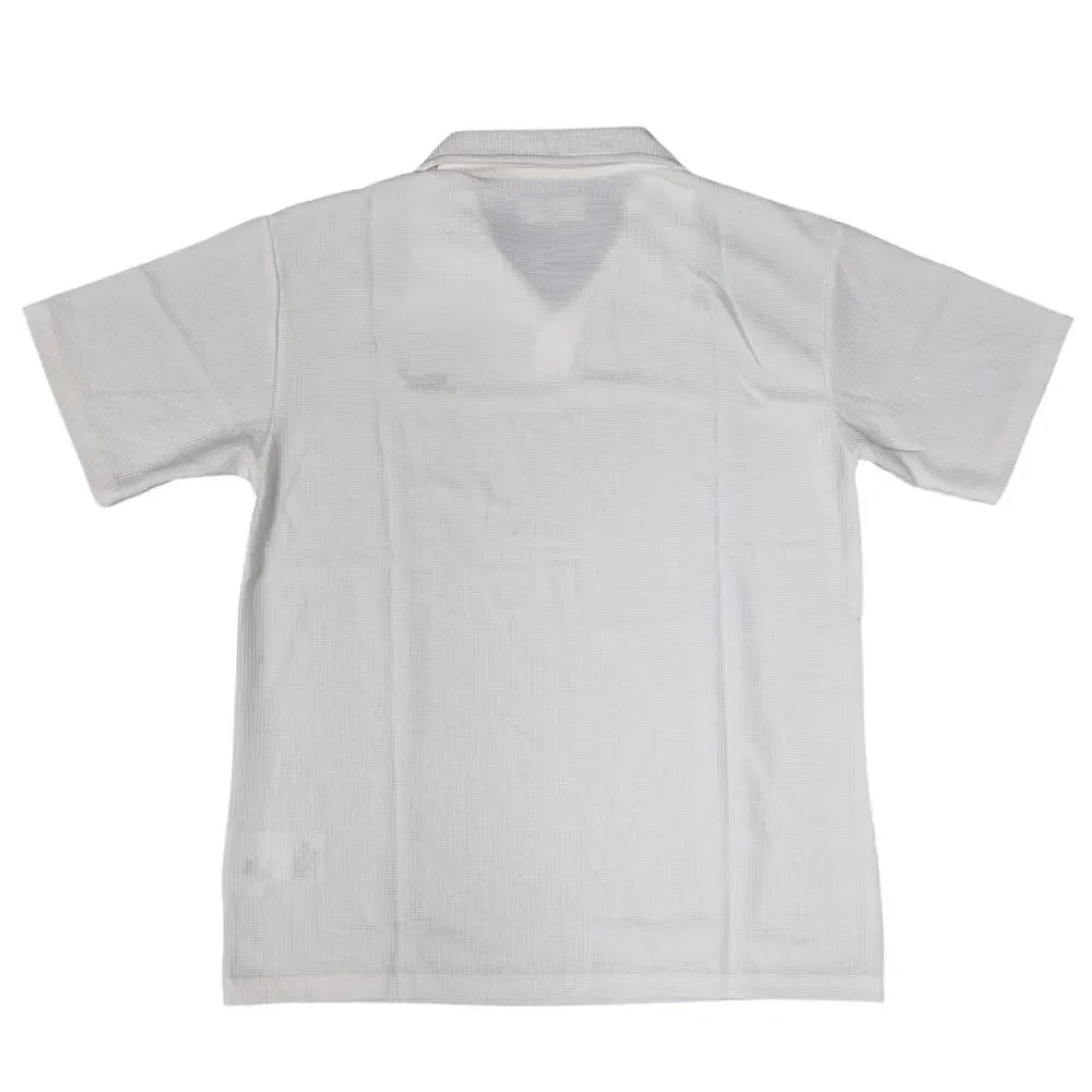 Kith Micro Waffle Drew Polo 'White' Size XL
